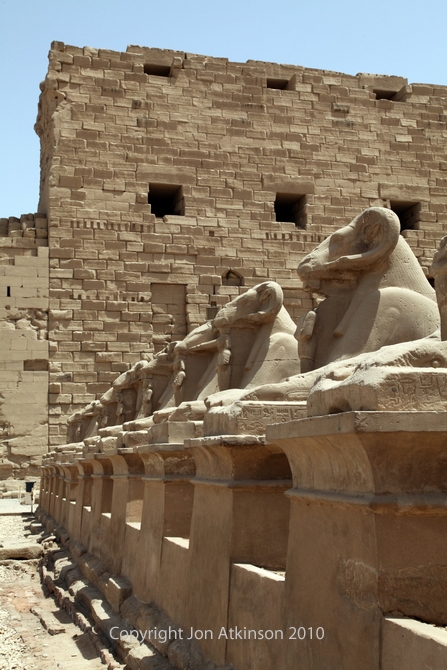 Avenue of Ram-headed Sphinxes Karnak Temple